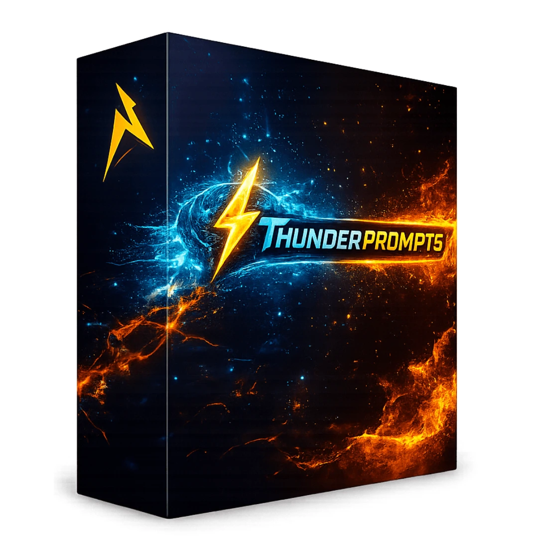Thunder Prompts dashboard showing AI prompt library